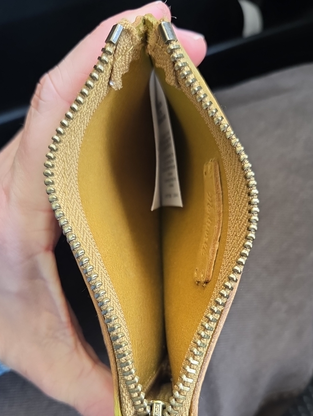Madewell Leather Zip Card Case Wallet - Picture 4 of 7